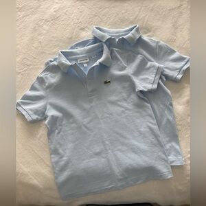 Lacoste Kids Pale Blue Cotton Pique Polo Shirt - Twin Set